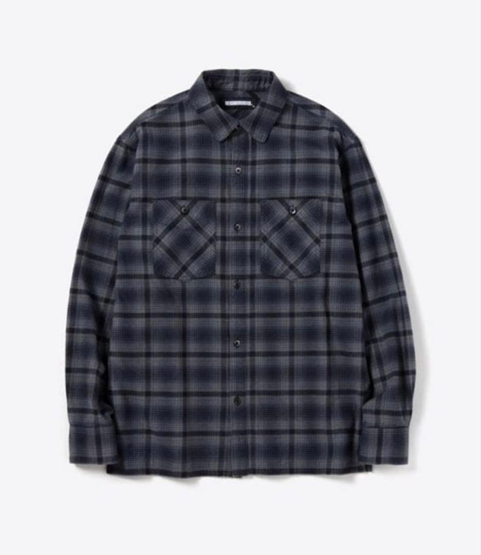 NEIGHBORHOOD ネルシャツ　グレー　L