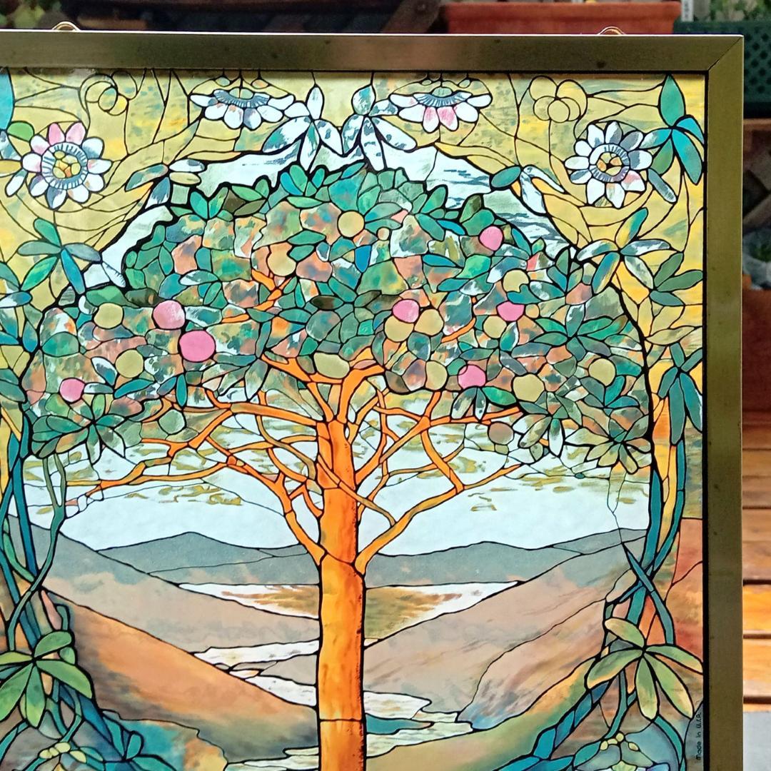 ルイスCティファニー ステンドグラスTree of Lifeグラスマスターズ社b ルイスCティファニー ステンドグラスTree of Lifeグラスマスターズ社b