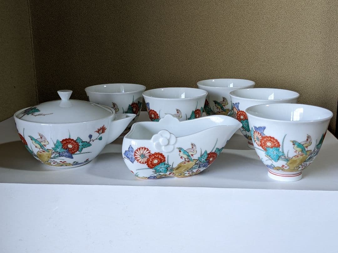 ⭐人間国宝 十四代 酒井田柿右衛門 煎茶道具１式コレクション 骨董品アンティーク