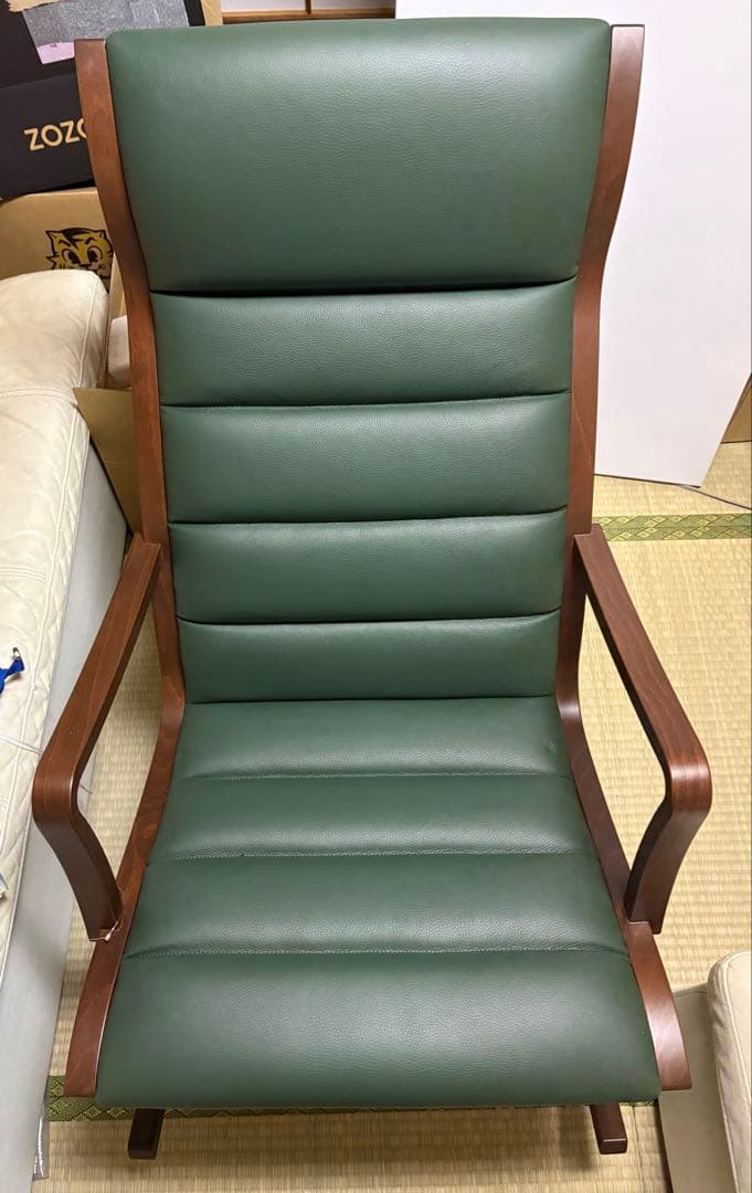 天童木工ロッキングチェア　S-5226WB-BW（レザー）