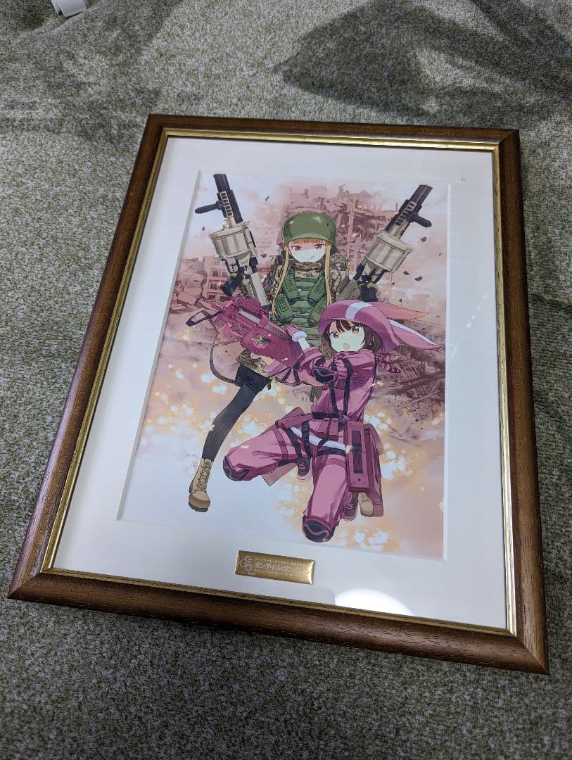 SAO ガンゲイル・オンライン　キャラファイングラフ　複製版画