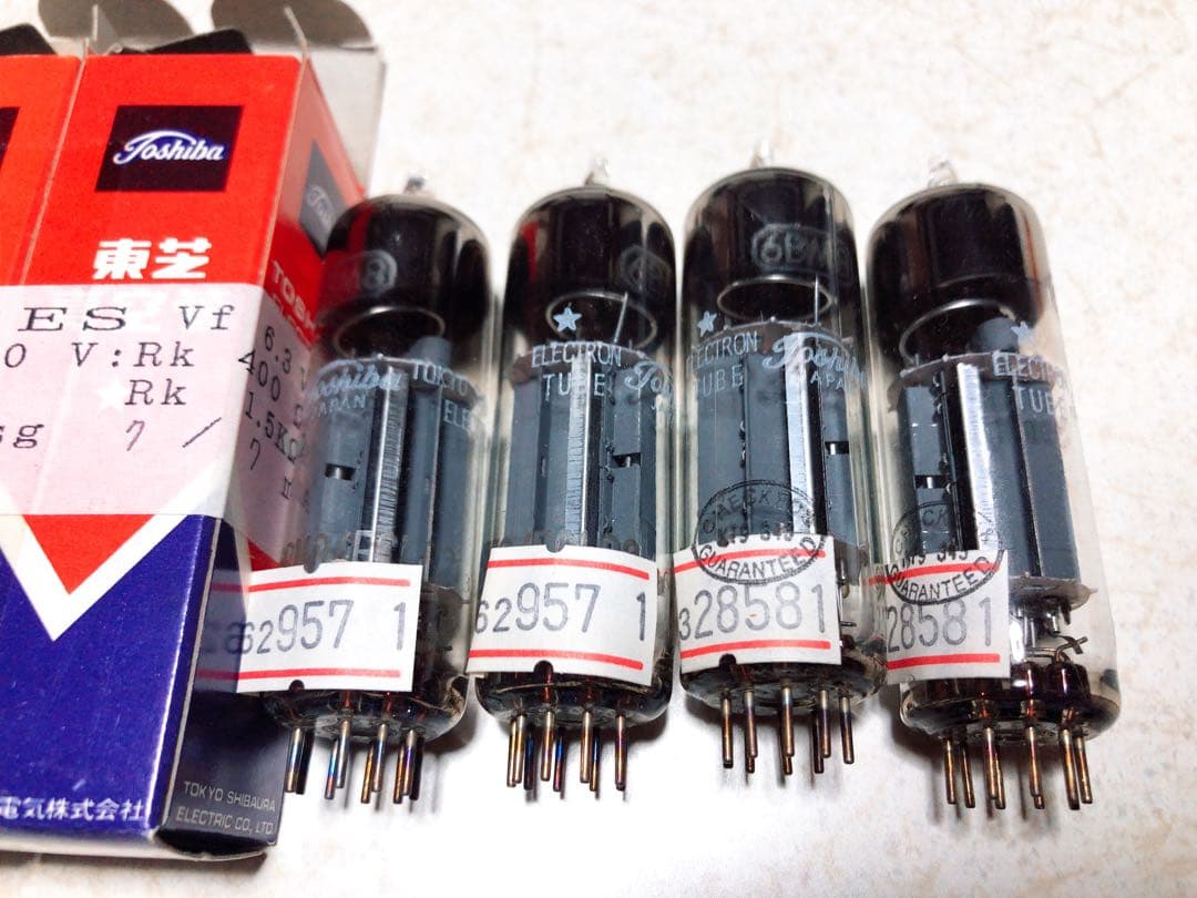 Toshiba 6BM8 真空管 4本セット 6BM8 TOSHIBA - 中古オーディオ 高価買取・販売 ハイファイ堂