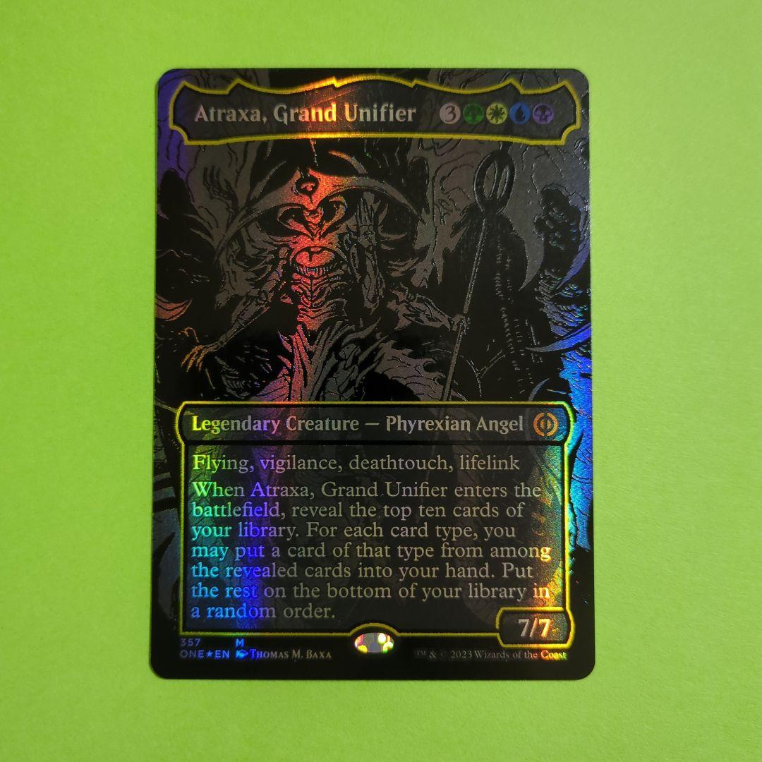 MTG 偉大なる統一者、アトラクサ【オイルスリックFOIL版】 オイルスリック・Foil】(357)《偉大なる統一者、アトラクサ/Atraxa
