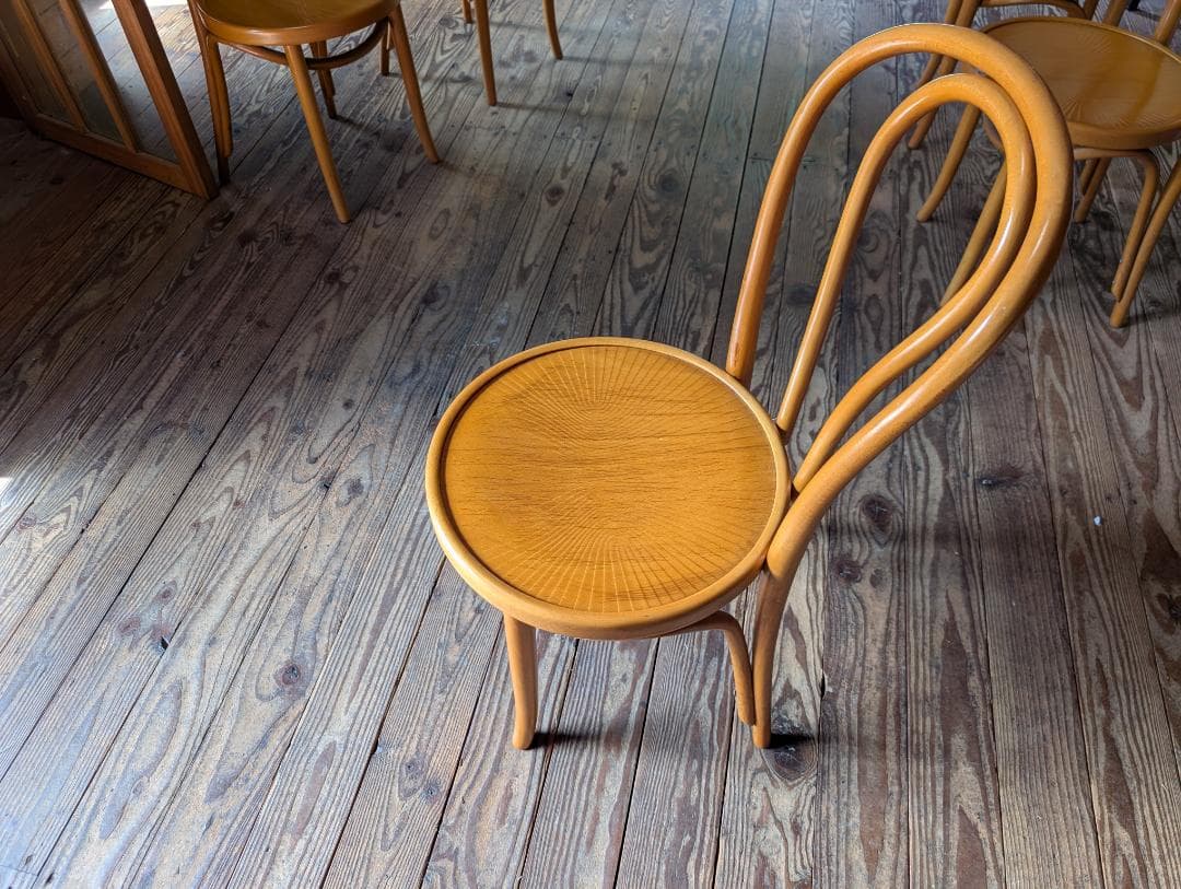 オリバー　曲げ木椅子　４脚セット