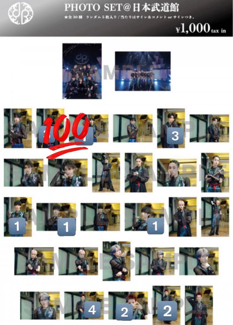 龍宮城　武道館　フォトセット