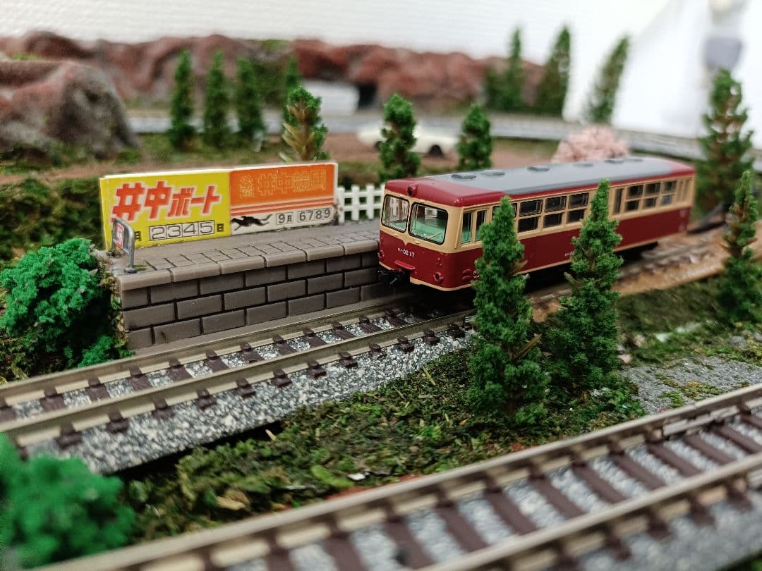 Nゲージ ジオラマ レイアウト 信号機付 卓上サイズ ストラクチャ付き