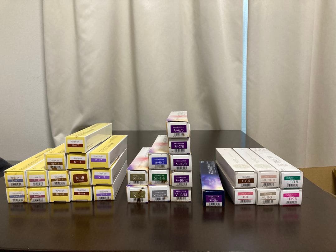 ホーユー プロマスター10本 トナーオン14本 ピグメント1本 プロステップ6本