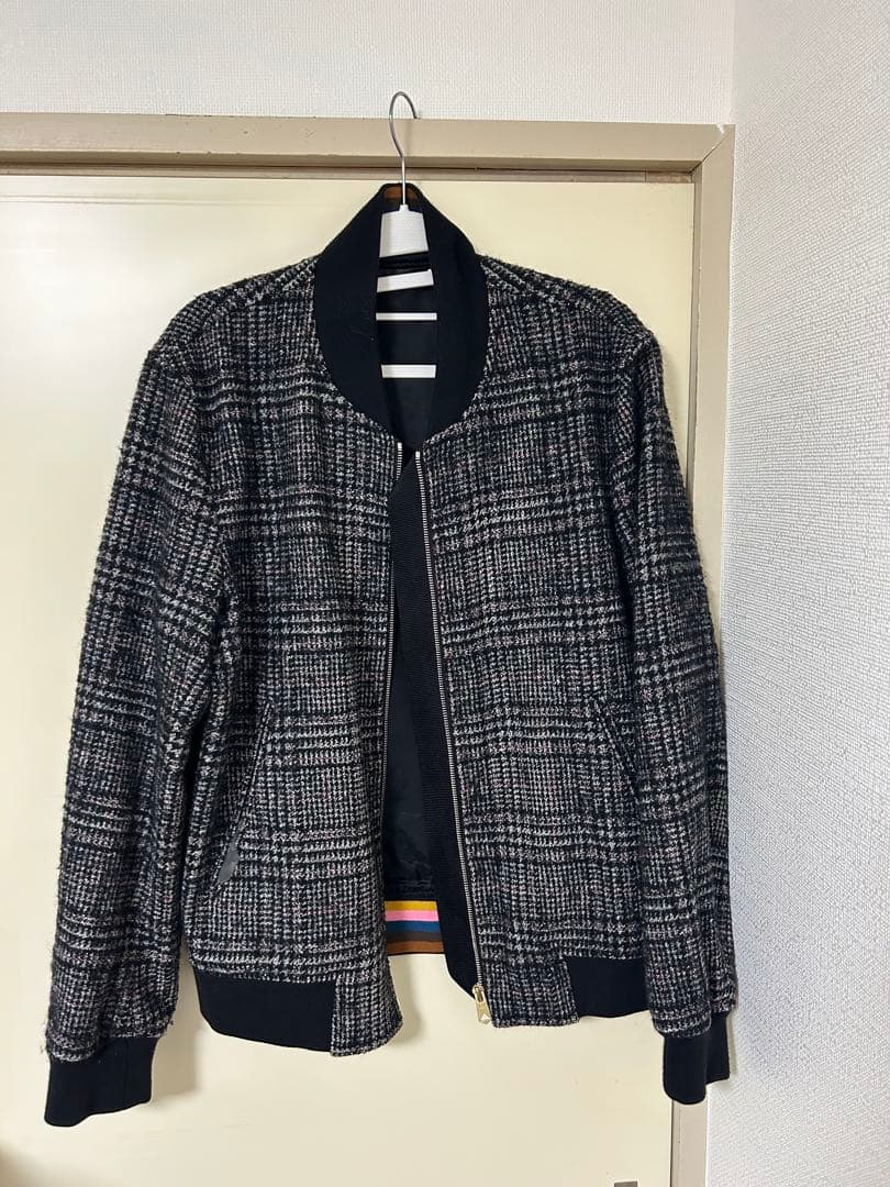 チェック柄ブルゾン　ポールスミス