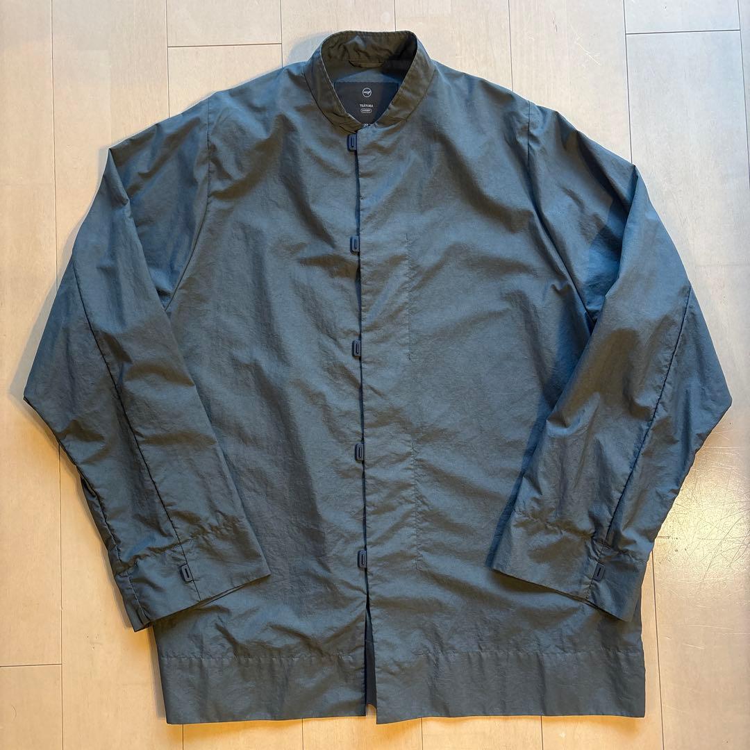 トップス teatora capsulesnap shirt german olive 3 ナイロンストレッチ ポロシャツ【CAPSULESNAP POLO SHIRT DR