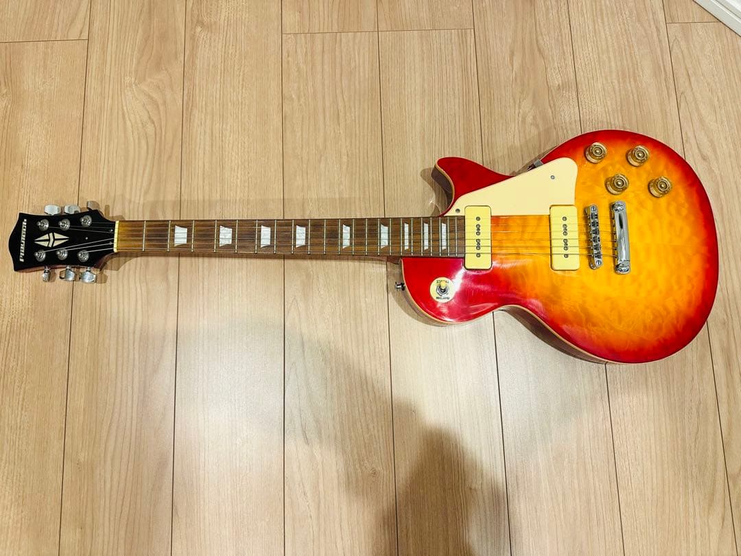 ギター PLAYTECH LP-500 PREMIUM Quilt Top P-90