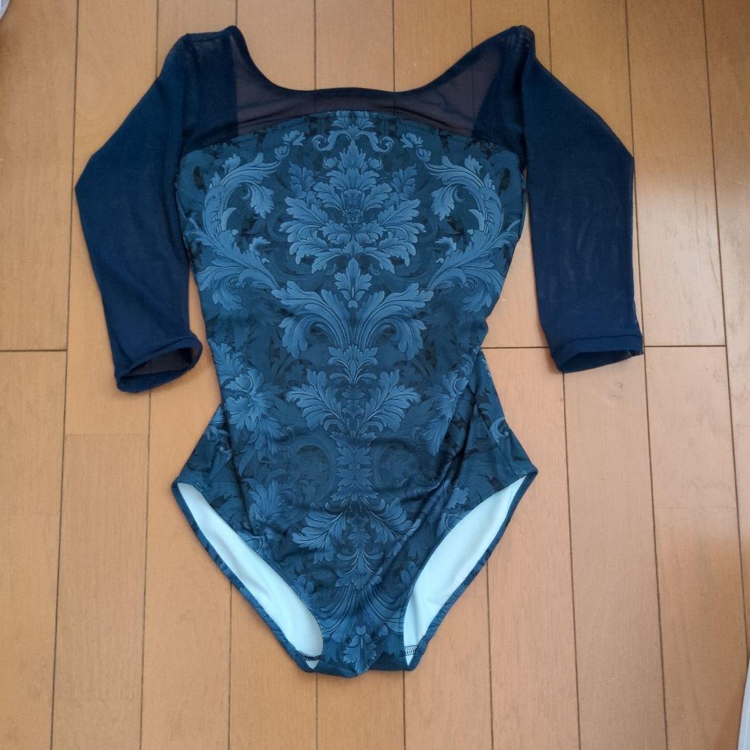 unoa ウノア レオタード ネイビーML 7部袖