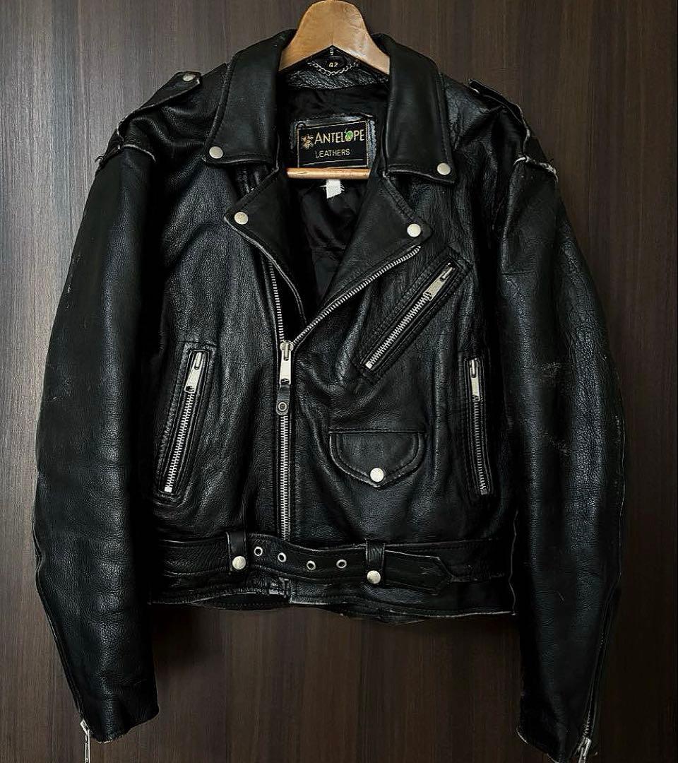 ［TIME SALE］名作　ダブルライダースジャケット　本革