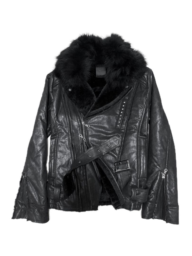 00s midas coating fur jacket 平成 y2k vkei