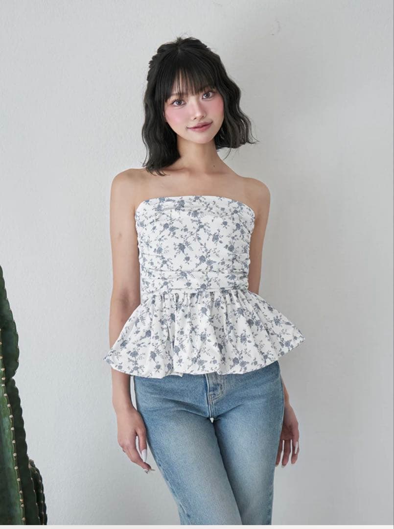 darich フラワーバルーンベアトップ