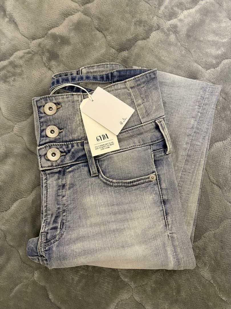 新品・未使用 GYDA　ウエストクロススキニーデニム　サイズL