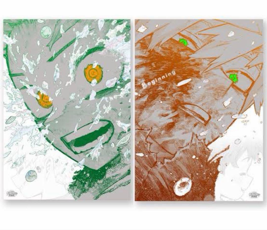【新品未開封】僕のヒーローアカデミア　原画展　A2アートポスター 2枚セット ヒロアカ原画展A2アートポスター2枚セット【頑張れ】 ⭕️新品未開封