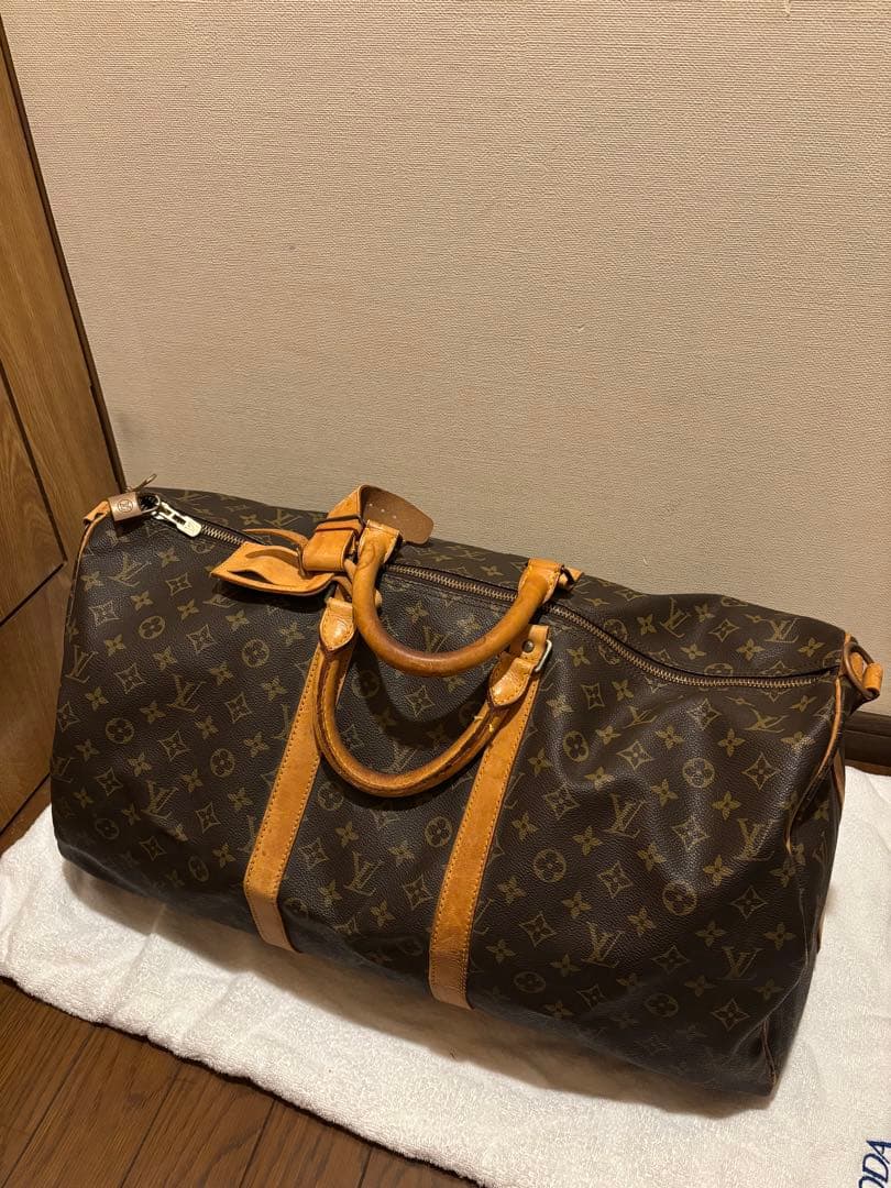 ルイヴィトン　LOUIS VUITTON ボストンバック　キーポル55 オールド ルイヴィトン LOUIS VUITTON キーポル55 モノグラム ボストンバッグ