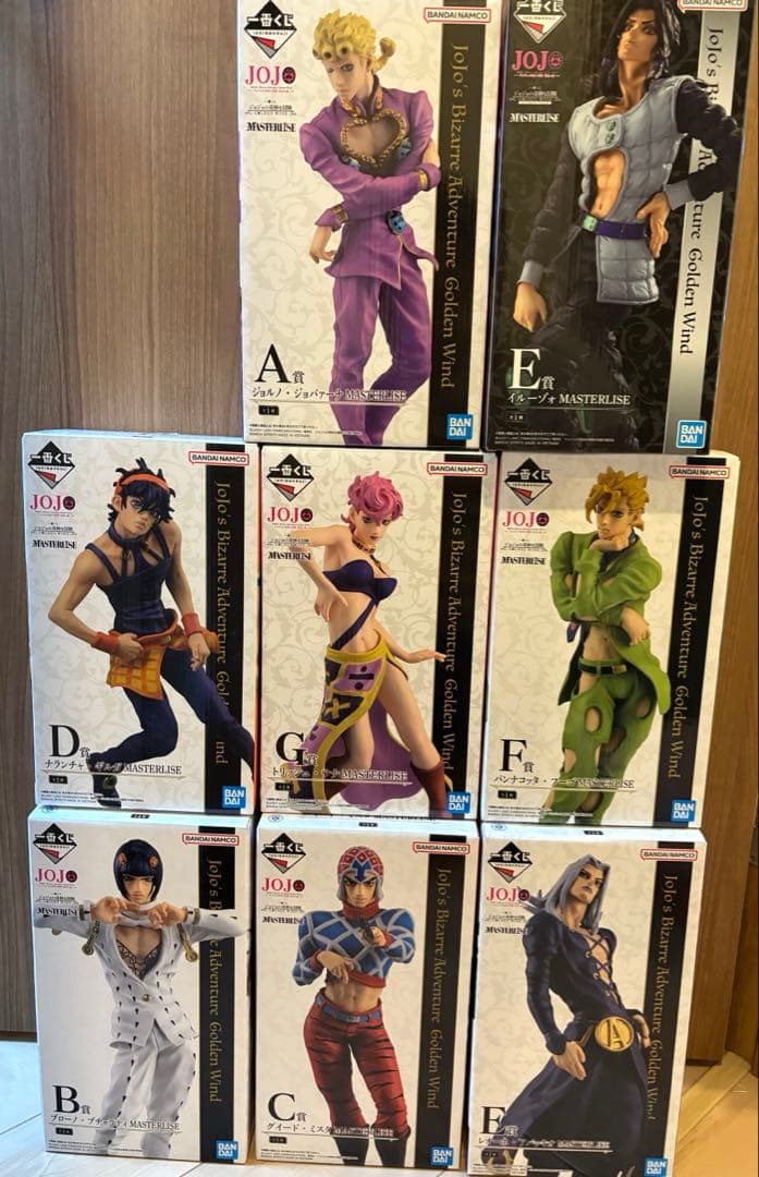 り*と様 一番くじ ジョジョの奇妙な冒険 GOLDEN WIND A〜F賞セット