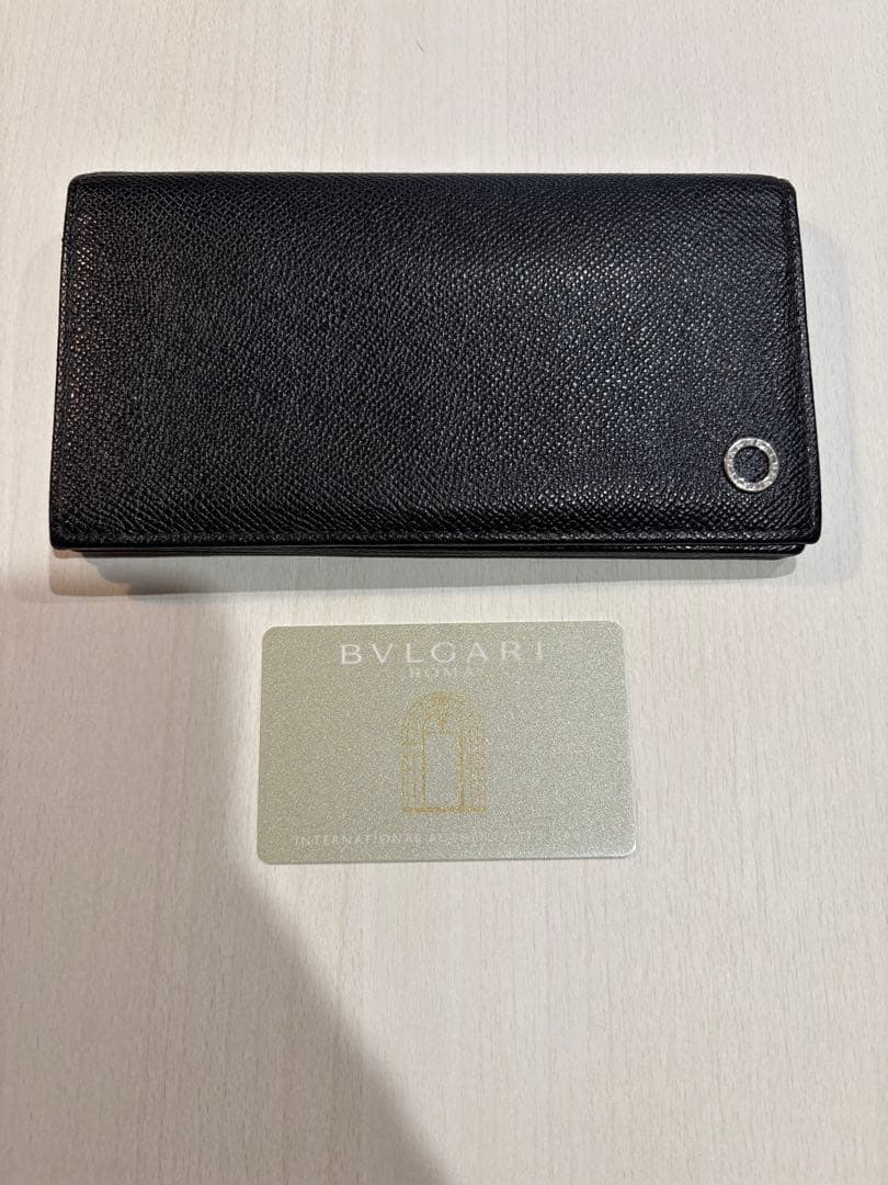 ブルガリ　本革　長財布