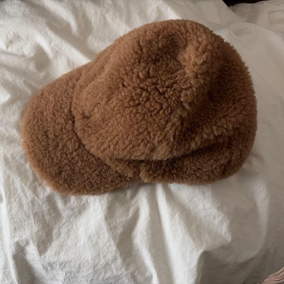 マックスマーラ　キャップ　帽子　テディ
