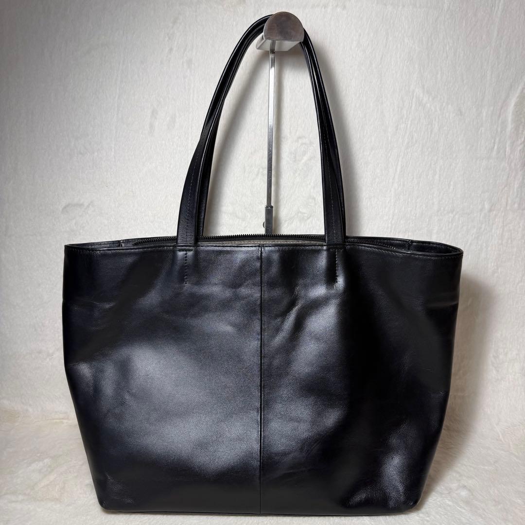 UNITED ARROWS ファンクショナル レザートートバッグ　黒　A4