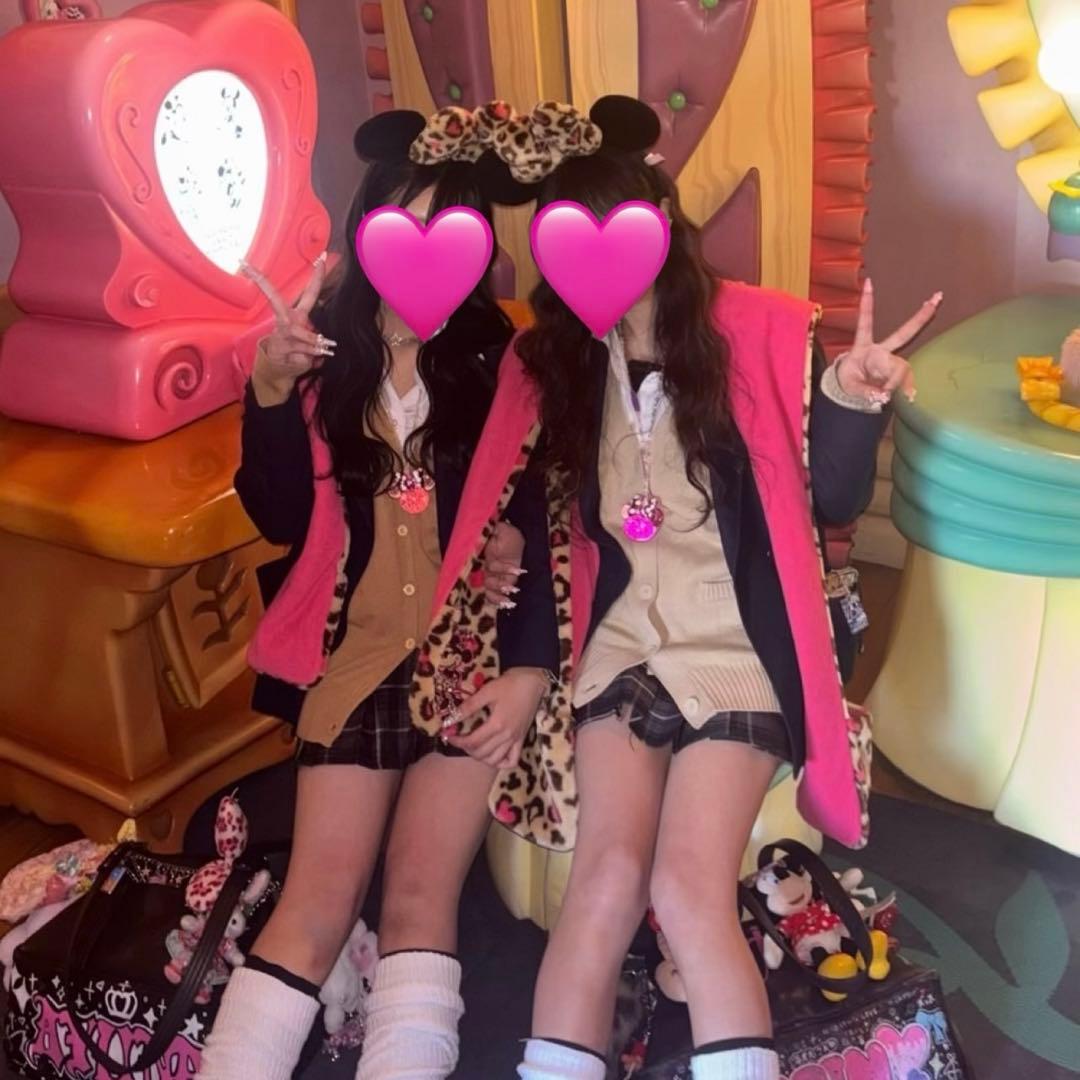 ディズニー カチューシャ マフラーキャップ ヒョウ柄