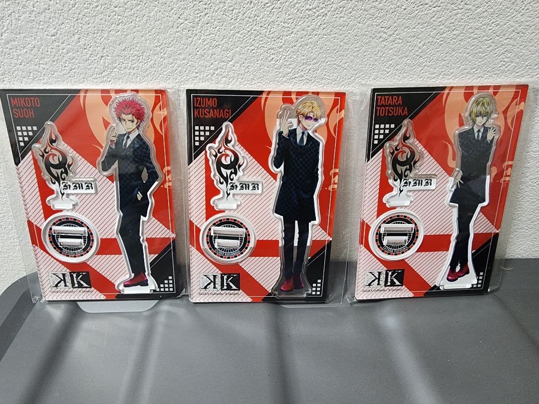 【未開封】K FANCLAN-NEXT-プレミア厶くじB賞周防、草薙、十束セット