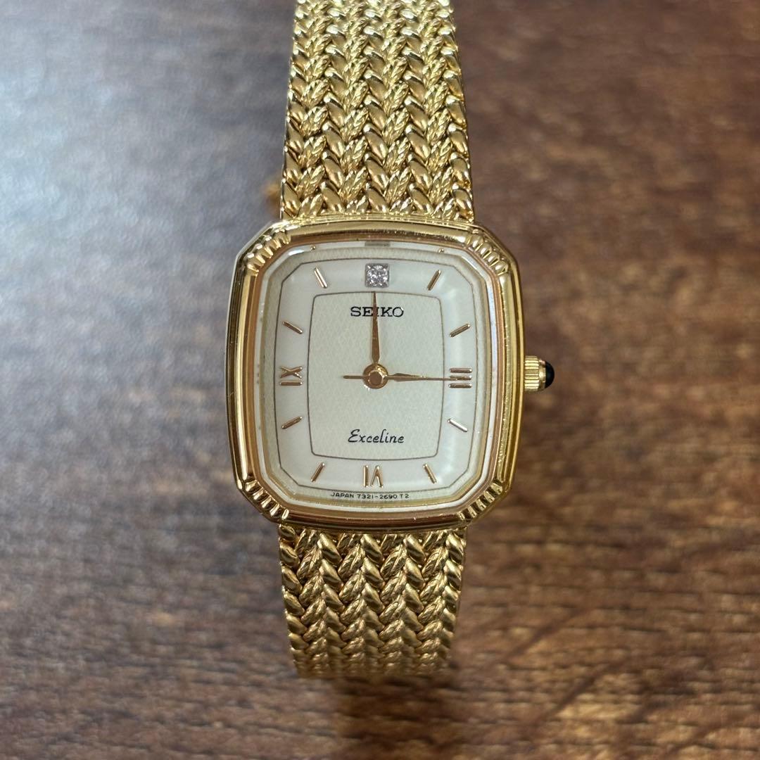 SEIKO エクセリーヌ　7321ー6600レディース腕時計