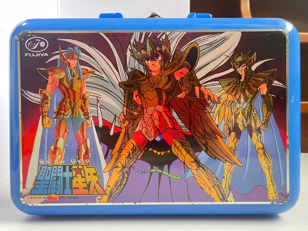 【中古】 聖闘士星矢 お菓子缶 不二家 レトロ お菓子BOX