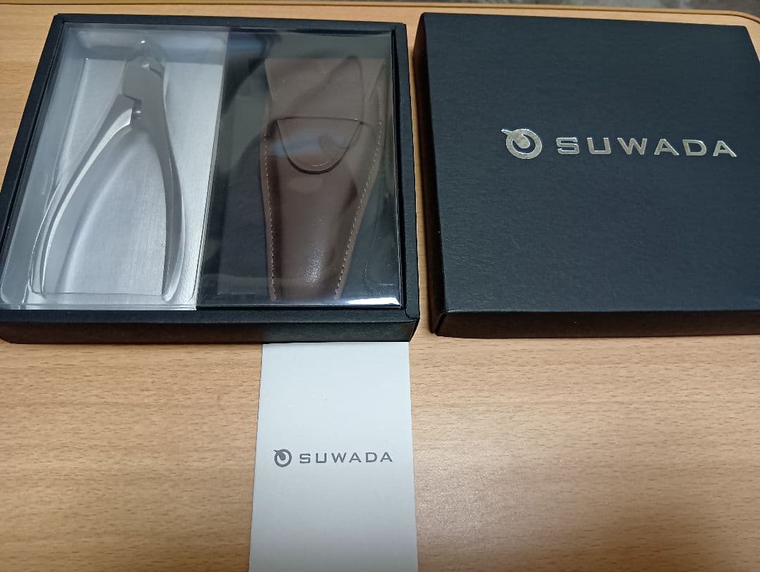 SUWADA ステンレス爪切り ギフトセット　レザーケース付き