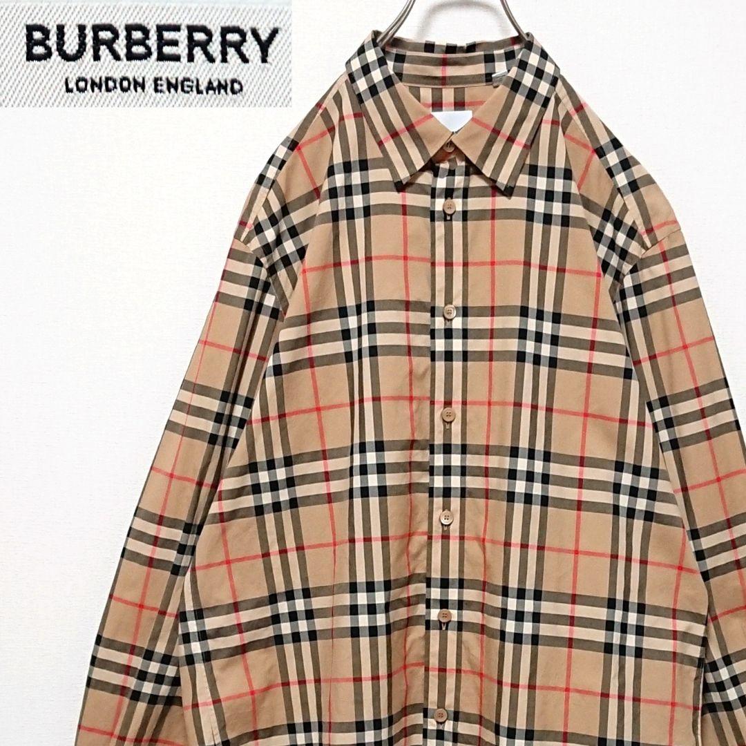 人気 定番モデル バーバリーロンドン イングランド ノバチェック 長袖 シャツ