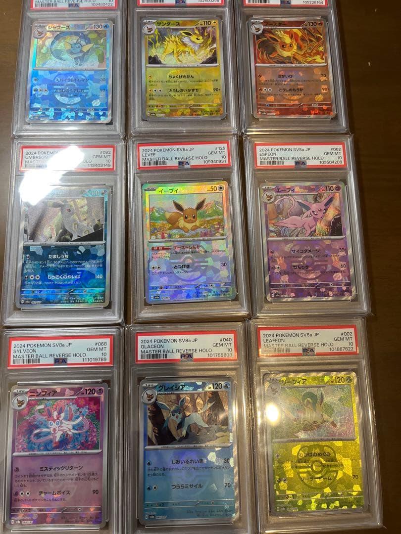 テラスタルフェス　ブイズ　全進化系　PSA10 マスボミラー