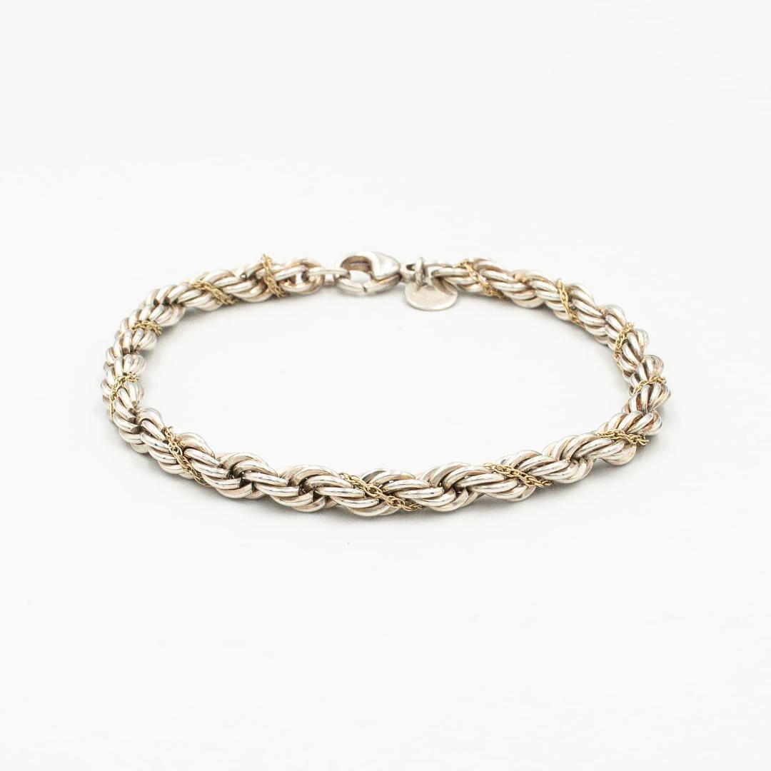 ヴィンテージ ティファニー ツイストロープ ブレスレット 18.6cm 90年代