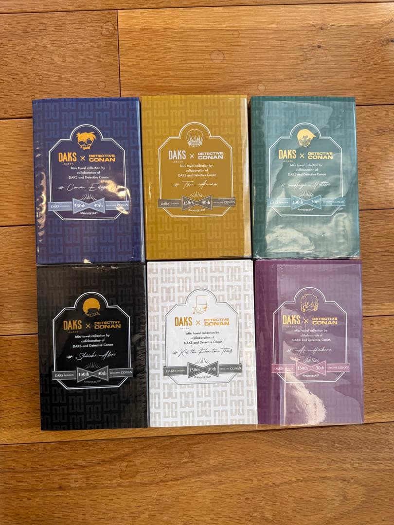 DAKS x 名探偵コナン ハンカチ 6枚セット