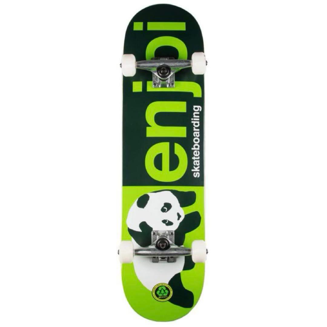 Enjoi スケートボード コンプリート ハーフ&ハーフグリーン 8インチ enjoi（エンジョイ） スケボー スケートボード コンプリート デッキ
