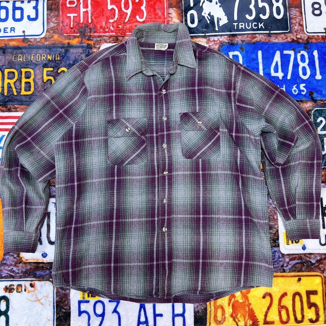 1*6様 FIVE BROTHER Tallman 90sフランネルシャツ XL