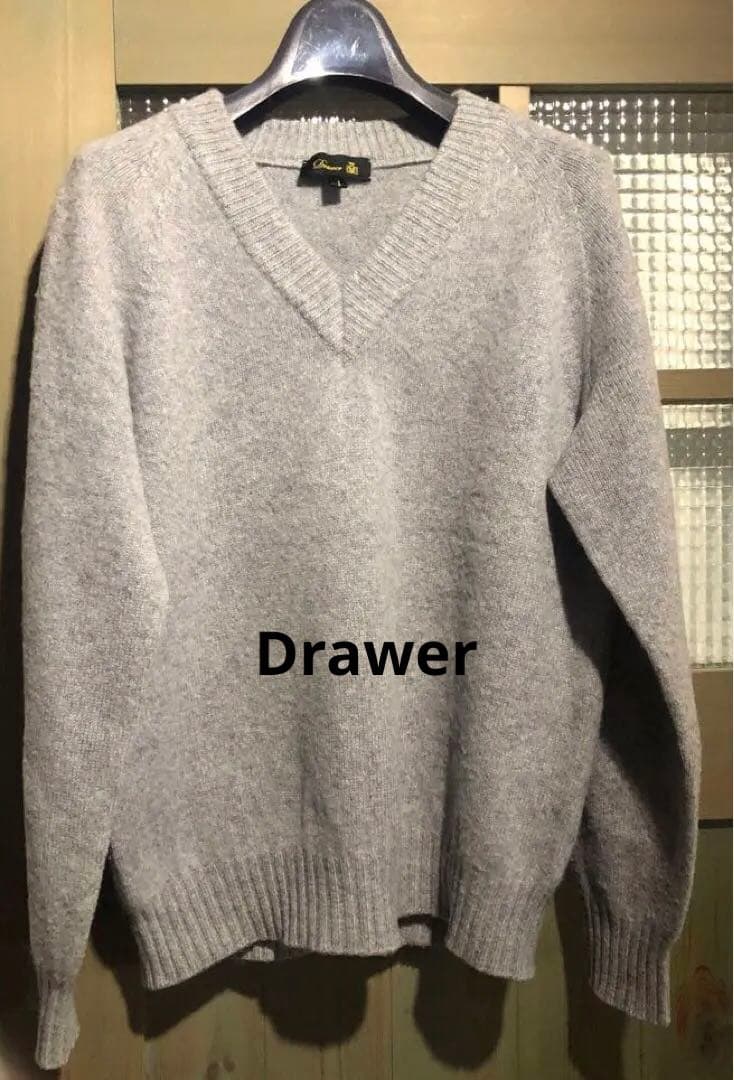 Drawer Vニット　カシミヤ100