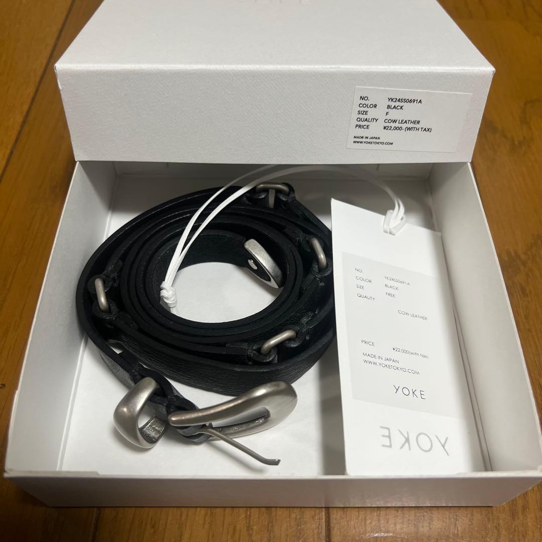 YOKE leather western belt ウエスタン レザー ベルト YOKE(ヨーク)｜【UNISEX】LEATHER NALLOW WESTERN ベルト/ブラウン の