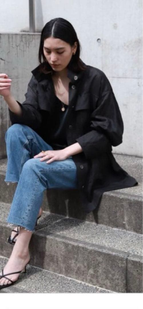 CHAOS エシレブルゾン カオス 大草直子 黒 F 定価46200 ジャケット