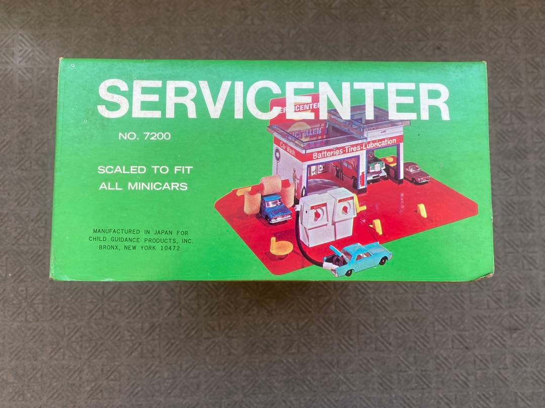 昭和レトロ トミー ミニカーワールドシリーズ サービスステーション