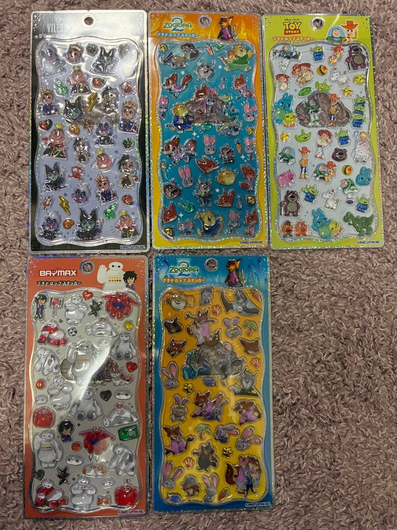 n*p様 プチドロップステッカー　ディズニー　5枚 楽天市場】カミオジャパン ディズニーベビー プチドロップステッカー