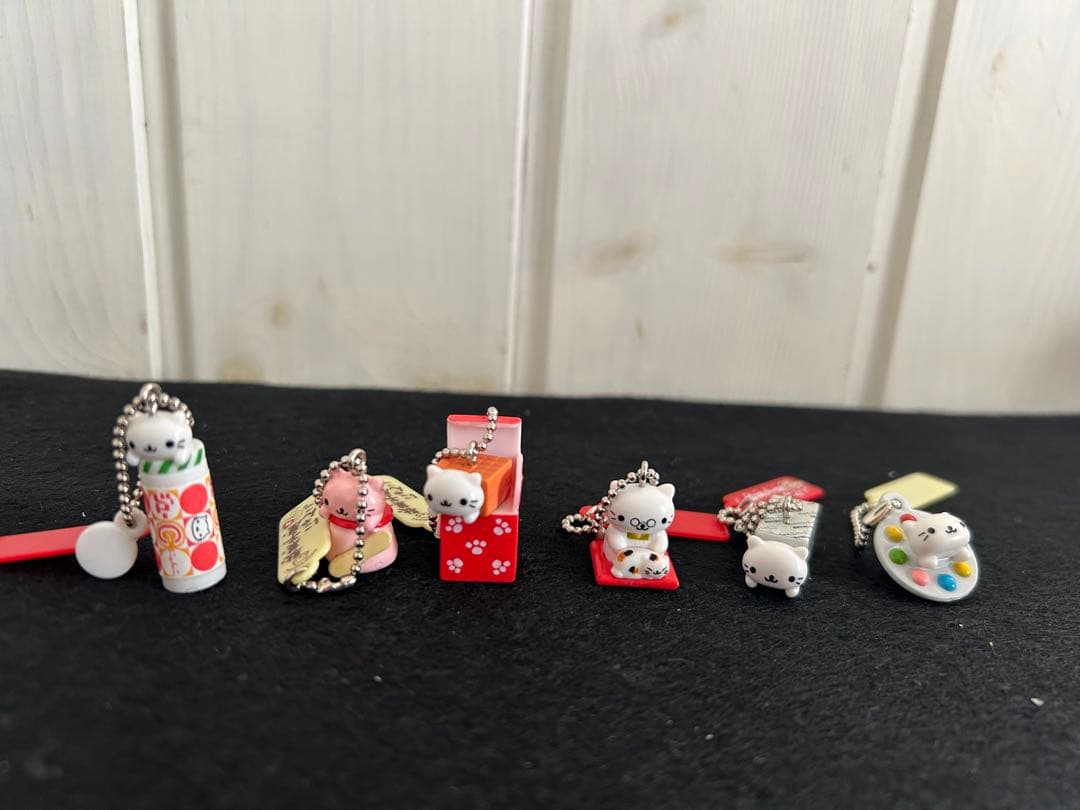 専用！にゃんにゃんにゃんこ　にゃんこ駄菓子屋　ミニ　キーチェーン　6個セット にゃんにゃんにゃんこ 駄菓子屋にゃんこ オレンジにゃんこガム キー