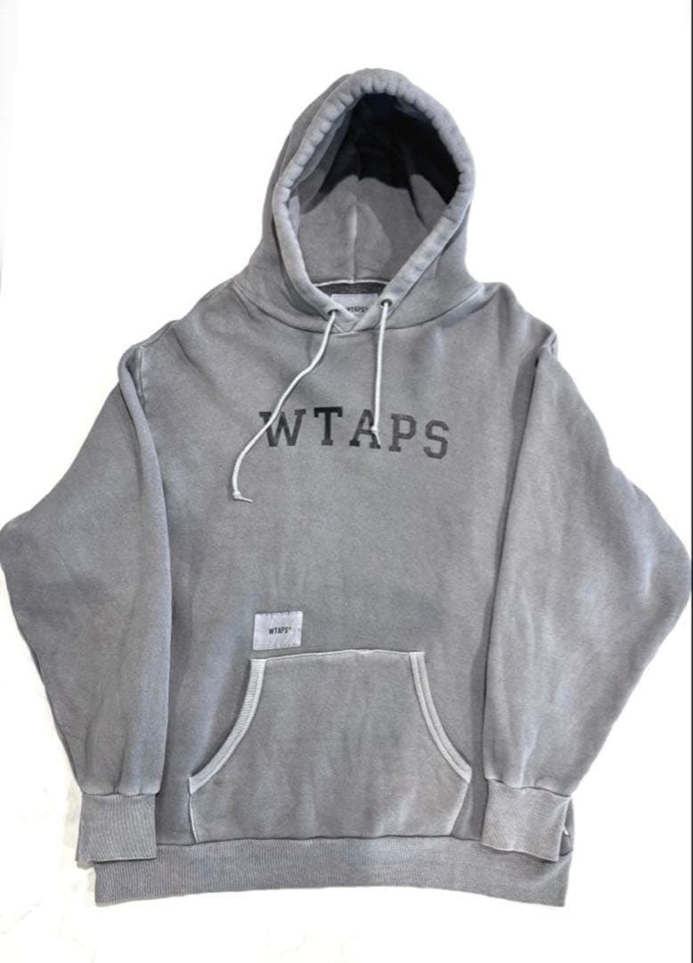 WTAPS ロゴパーカー　グレー　サイズ03 L