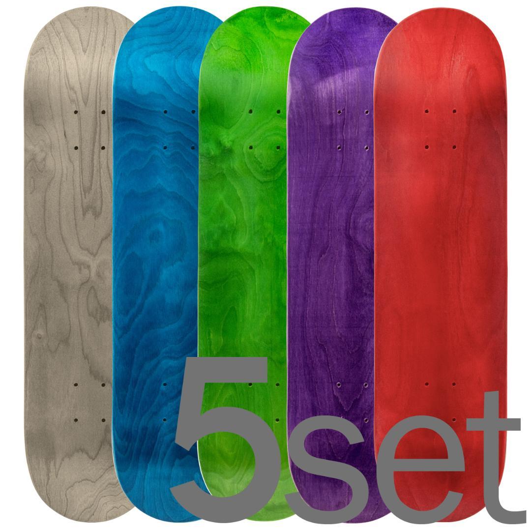 5枚セット売り！ 板 スケートボード 8インチ ブランクデッキ 部品