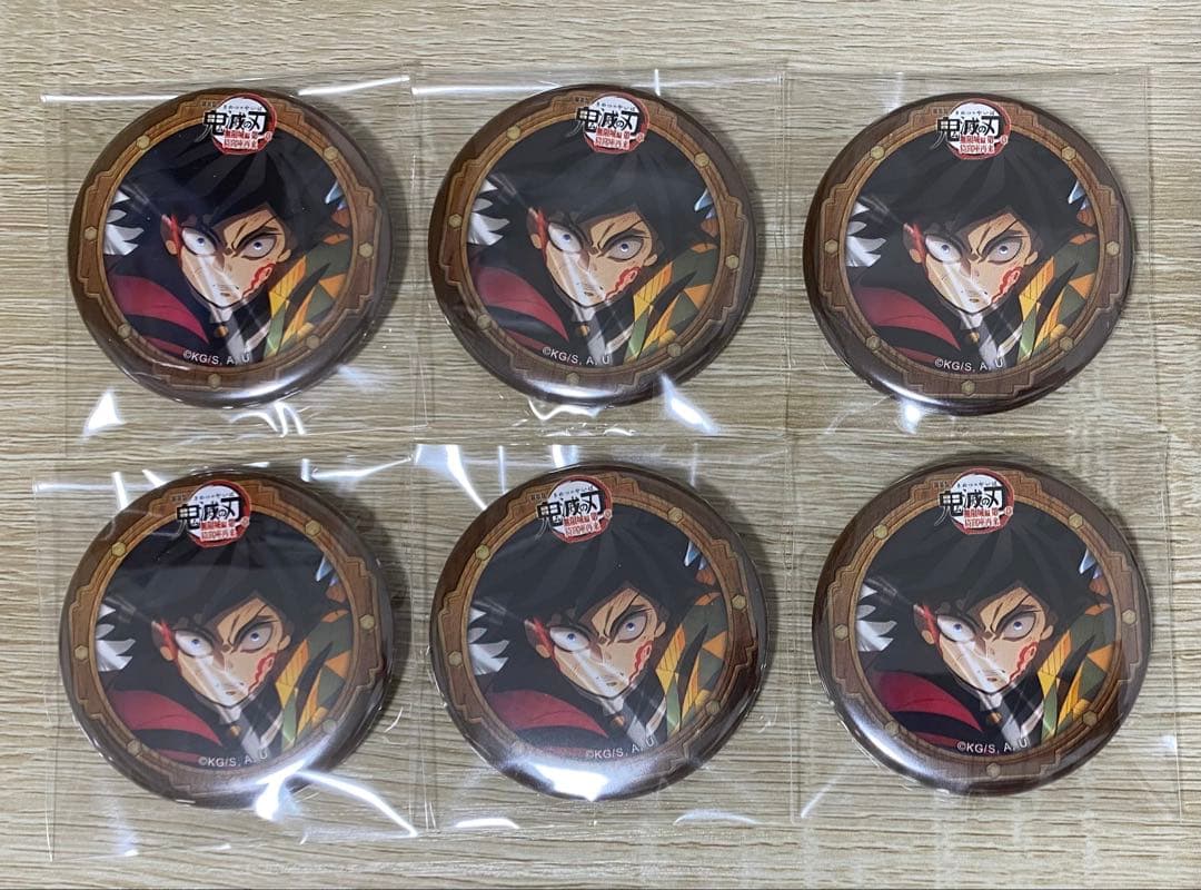 鬼滅の刃 冨岡義勇 決戦の火蓋を切る 第一期 缶バッジ 6点セット 指導員の休日編〜 はい祖浦です☺️笑 大好きな鬼滅、観に行きました