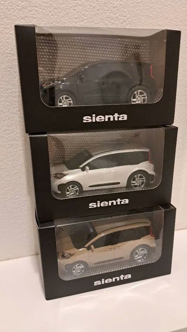 sienta ミニカー　 3色セット　プルバックカー トヨタ - トヨタ シエンタ プルバックカー グレイッシュブルー カラー