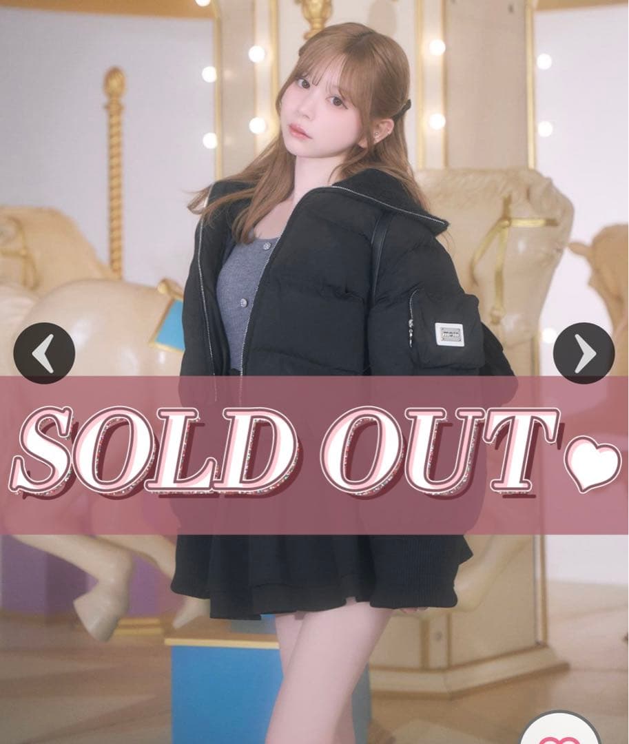 ミシェルマカロン　BIGカラーショートダウン ミシェルマカロン BIGカラーショートダウン - メルカリ