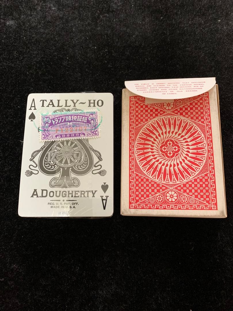 Tallyーho オールドデック　未開封品　オハイオ製　赤　一個