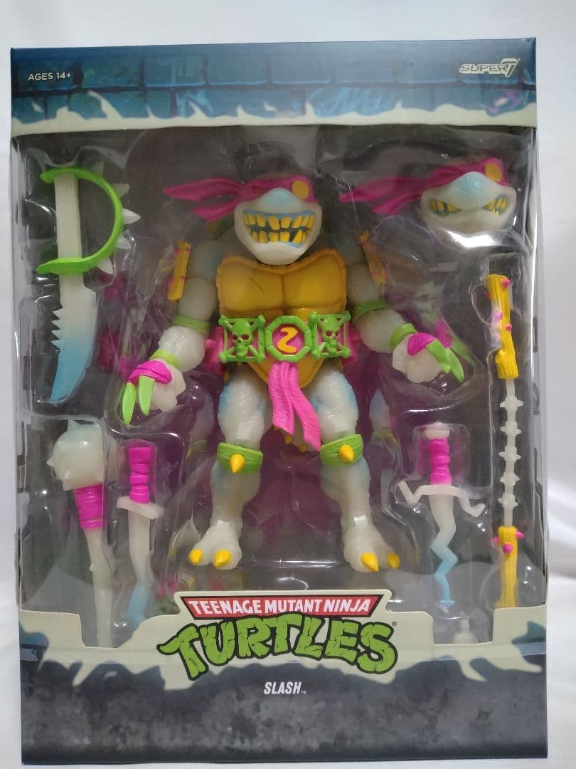 Super7 TMNT スラッシュ 蓄光ver TMNT ULTIMATES! - Slash (Glow) [S7 Exclusive]