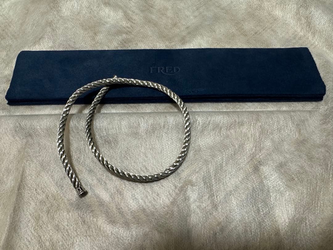 フレッド ケーブル ラージ #17 ブレスレット シルバー 美品 フォース10